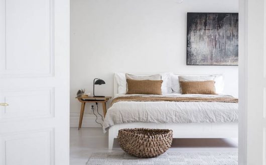 Slaapkamer met sustainable beddengoed van ByMölle