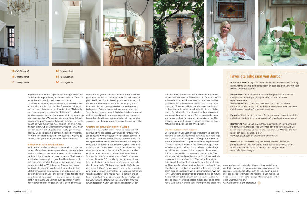Binnenkijker bij duurzaam interieurontwerper Jantien Broere